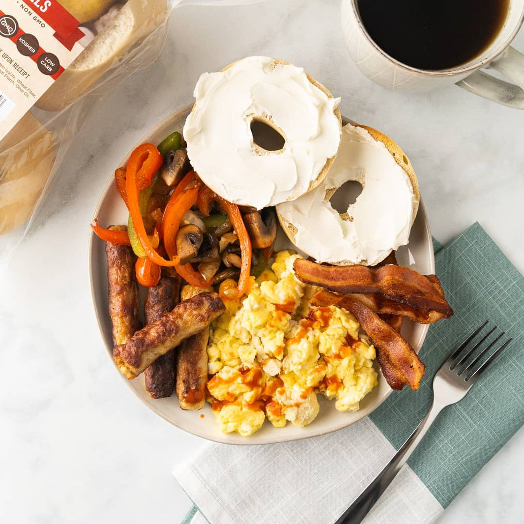 image Great Low Carb 70 Calorie Plain Bagels bag of 4