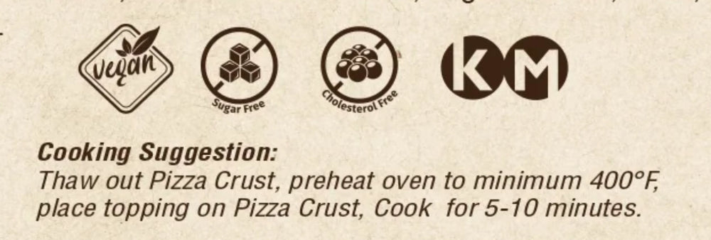 Great Low Carb Thin Pizza Crust 2 Pack "New Brick Oven Baked!"