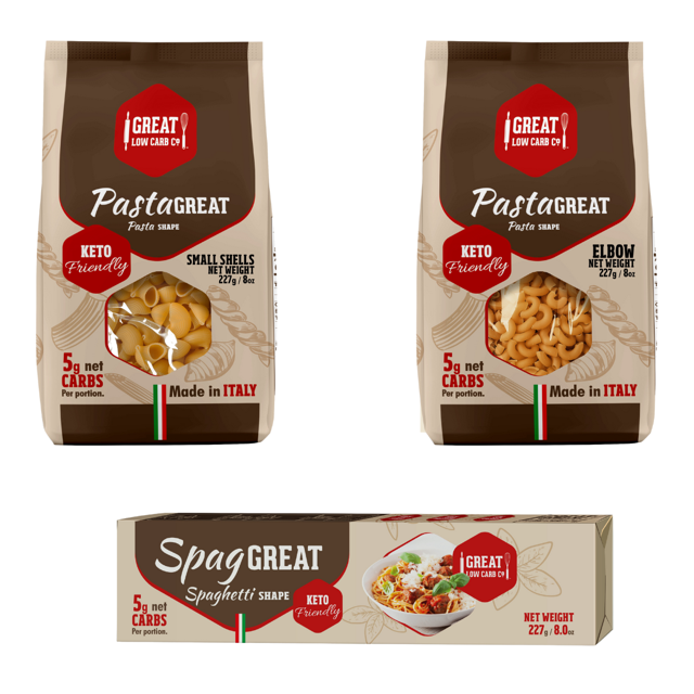 Shells, Elbow and Spaghetti Pasta Pack