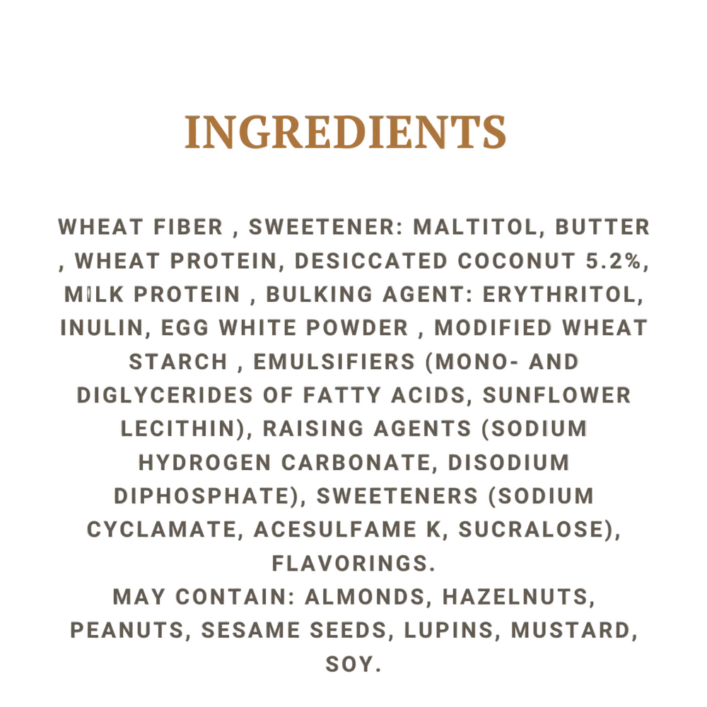 Coconut cookie/biscout –  50g (Stage 2 Fiber Focused)
