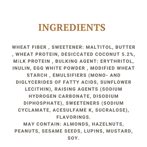 Coconut cookie/biscout –  50g (Stage 2 Fiber Focused)