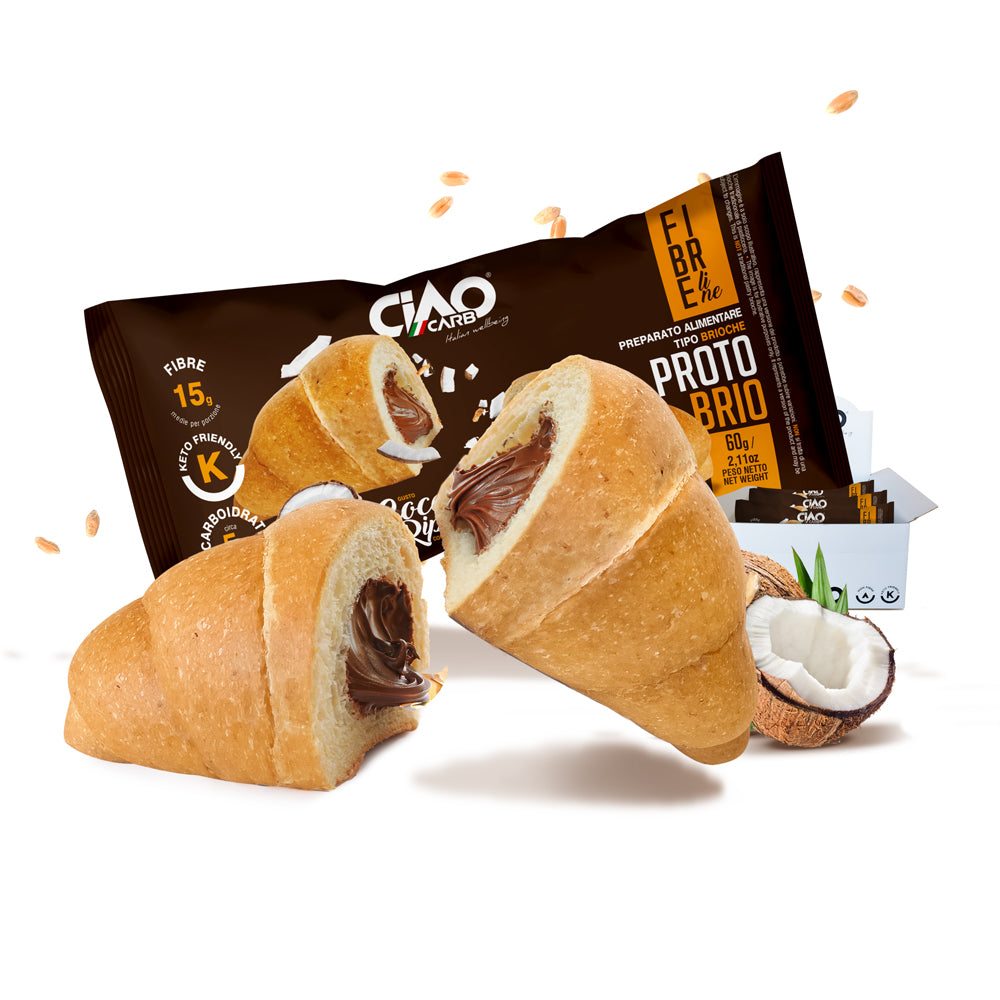 Proto Croissant Coconut filled with cocoa cream  60g(Stage 2 Fiber Focused)