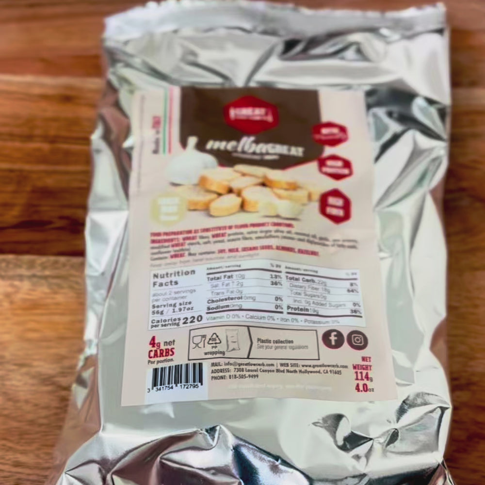 MelbaGreat Garlic Herb Croutons Shape 4oz