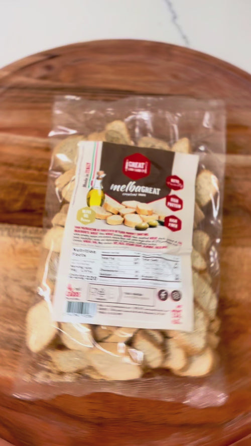 MelbaGreat Olive Oil Croutons Shape 4oz