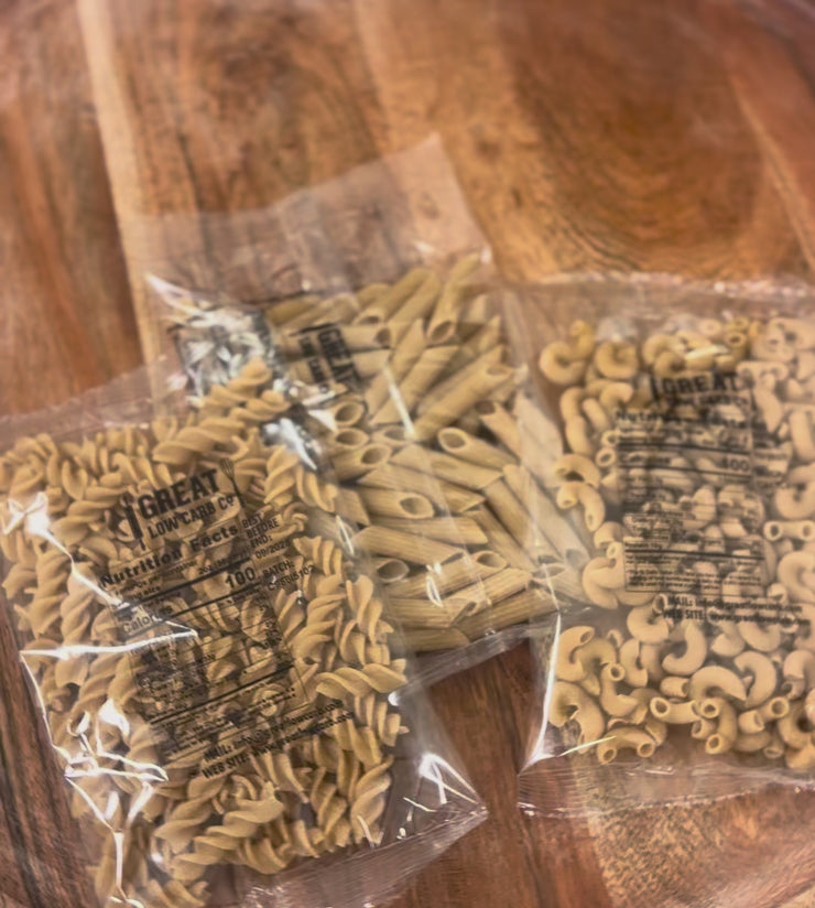 Rotini, Penne and Elbow single serving 2oz bags (3pack)