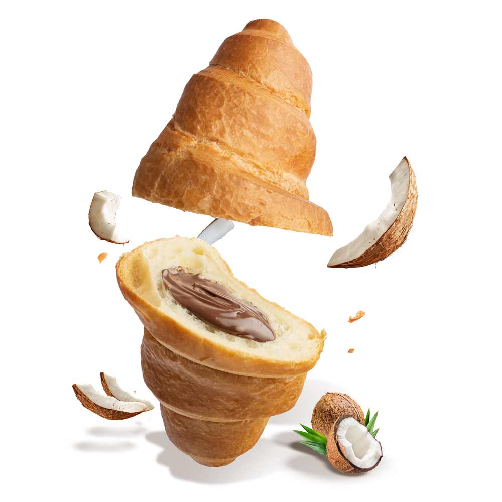 Coconut Croissant filled with chocolate cream 60g(Stage 2 Fiber Focused)