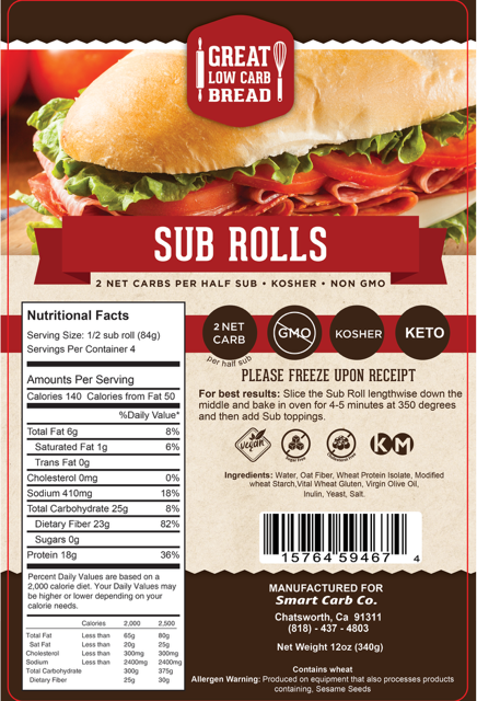 Toast/ Breads / Sub Rolls