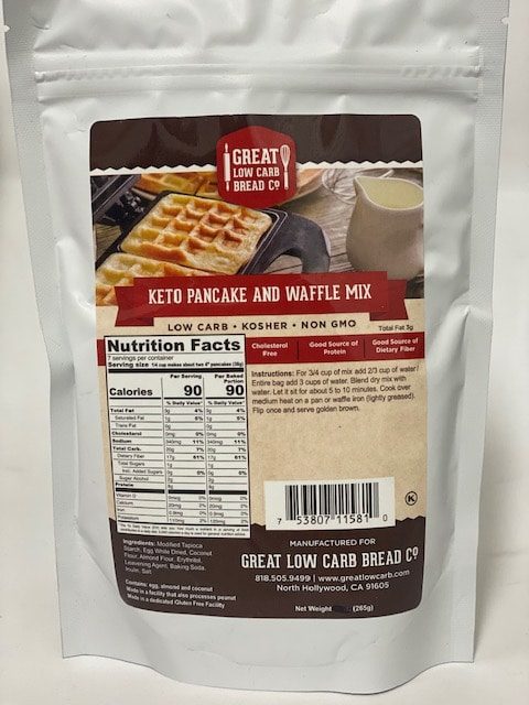 Great Low Carb Keto Pancake and Waffle Mix 9oz